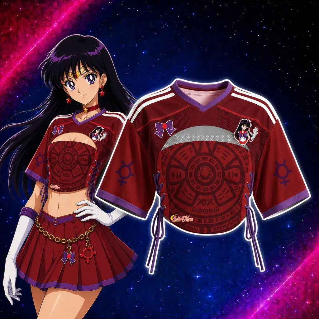 “Sailor Moon” Mesh Short-Sleeve Tube Top Set