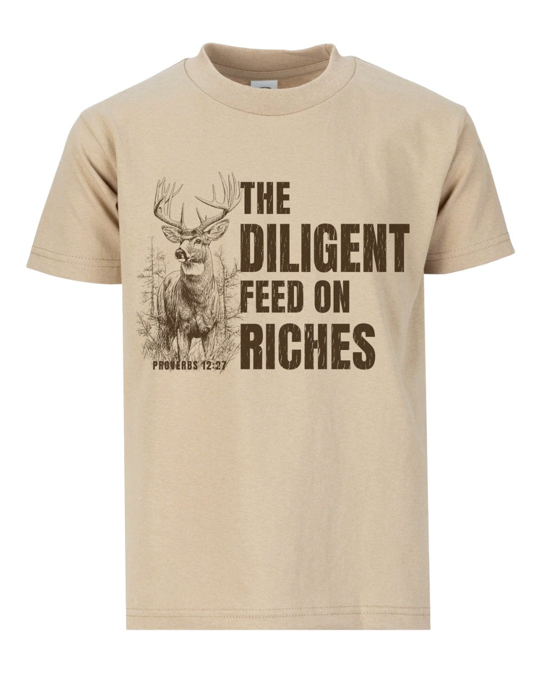 Proverbs 12:27 Deer Wildlife T-shirt Main image