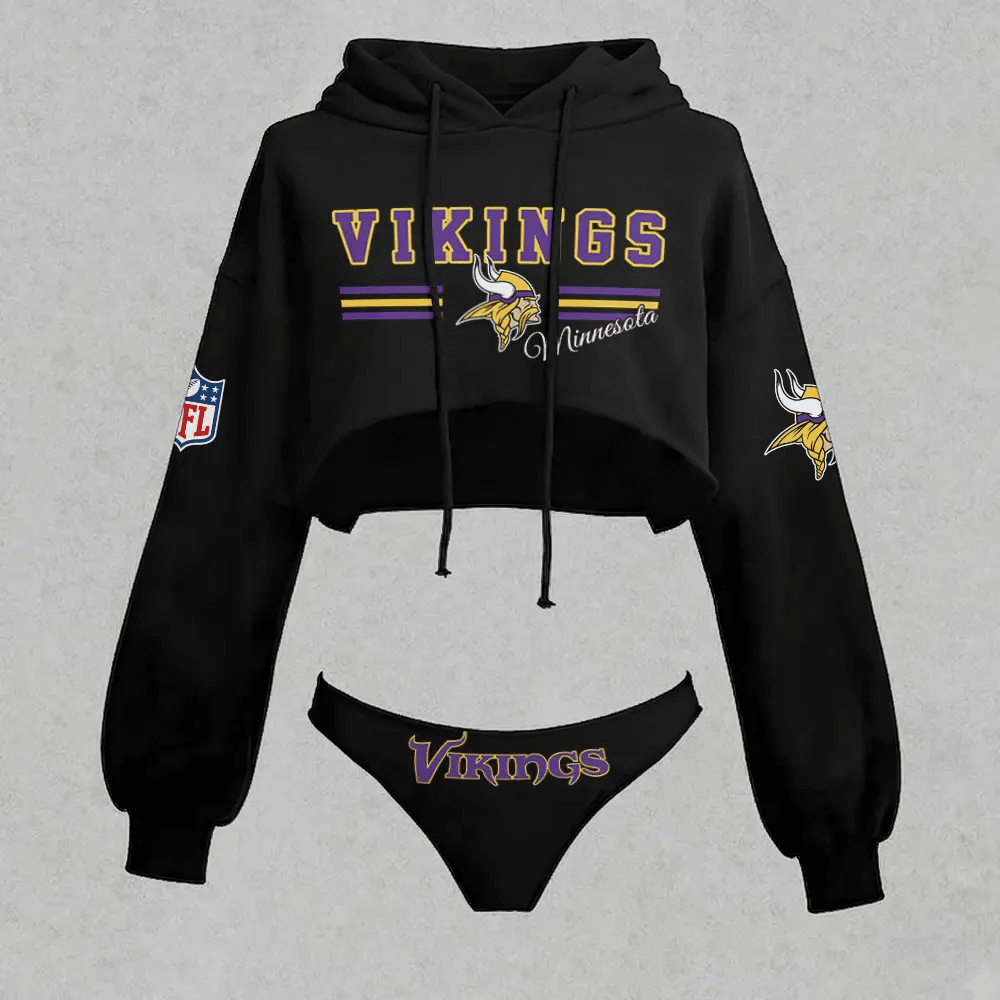 Minnesota Vikings Cropped Hoodie & Bottom Set Main image