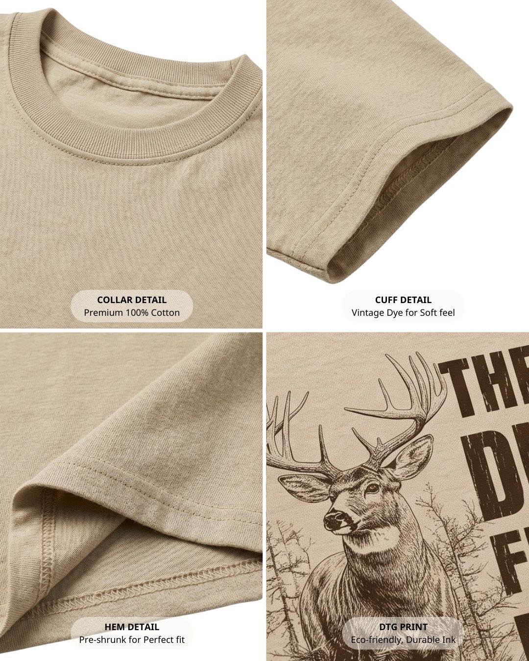 Proverbs 12:27 Deer Wildlife T-shirt Secondary image