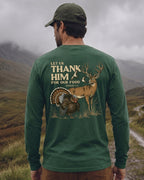 Let Us Thank Him For Our Food LONG-SLEEVE back