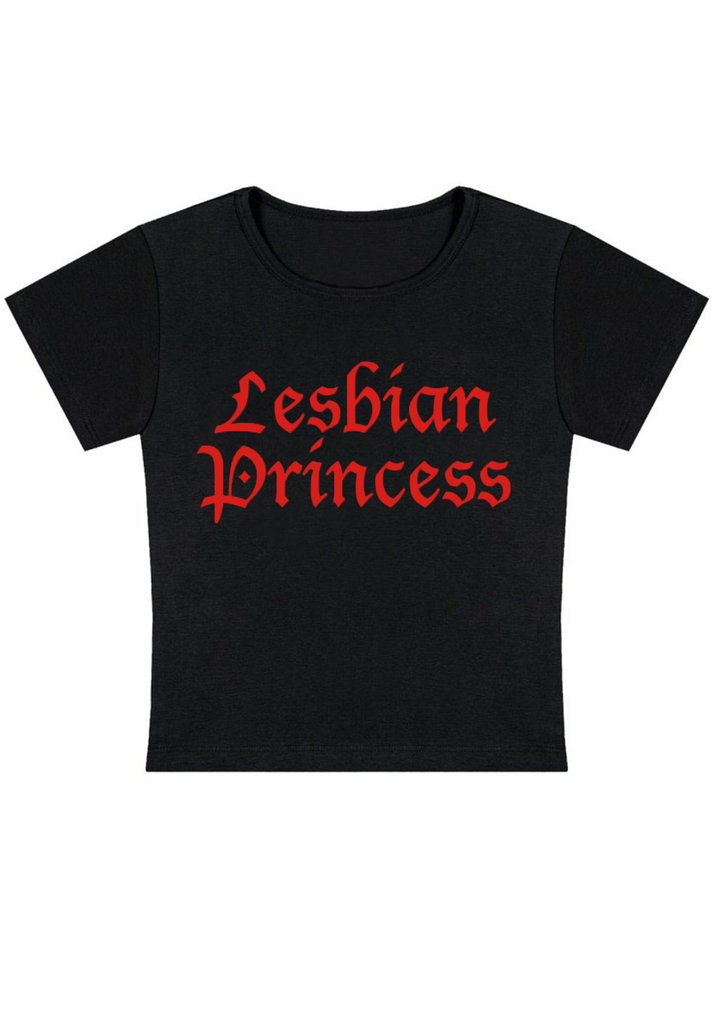 Lesbian Princess Y2K Baby Tee