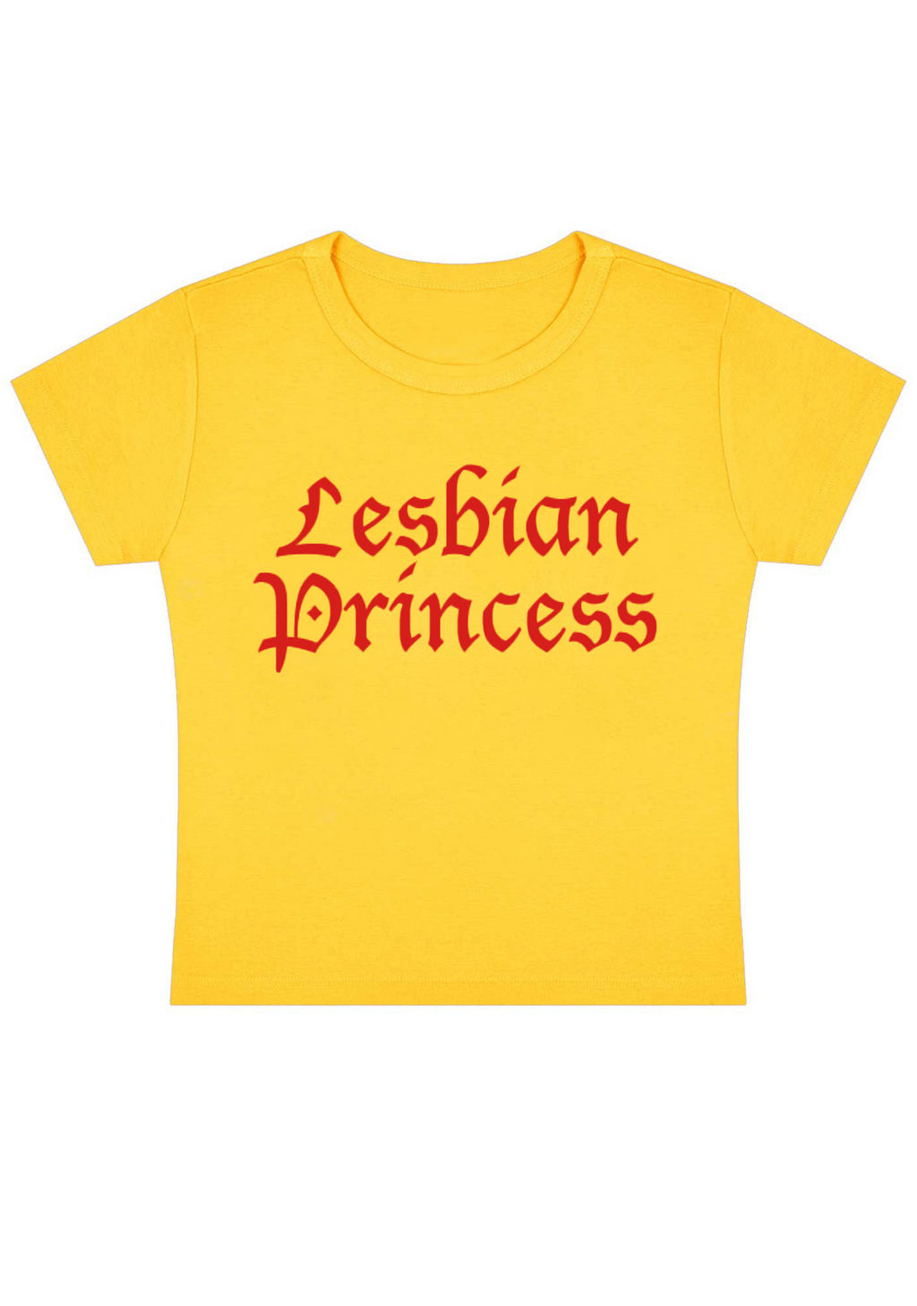 Lesbian Princess Y2K Baby Tee