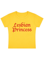 Lesbian Princess Y2K Baby Tee