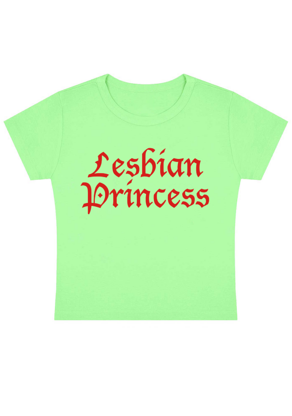 Lesbian Princess Y2K Baby Tee