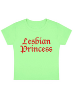 Lesbian Princess Y2K Baby Tee