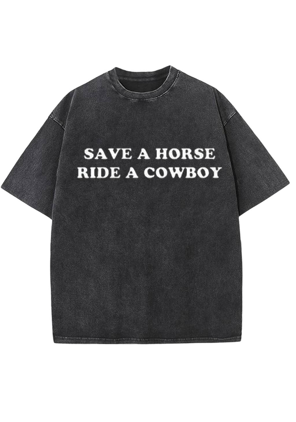 Save A Horse Ride A Cowboy Y2K Washed Tee