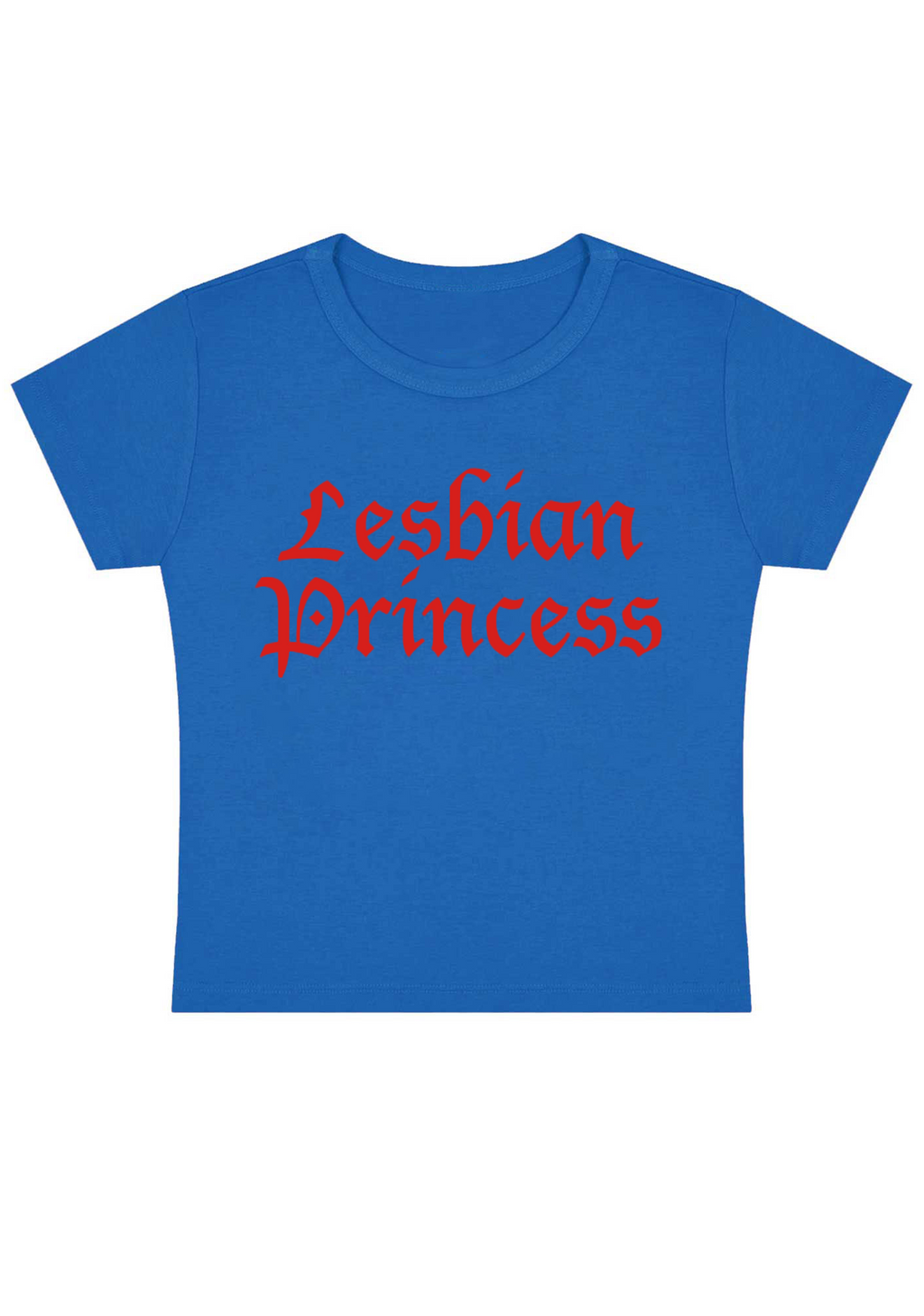 Lesbian Princess Y2K Baby Tee