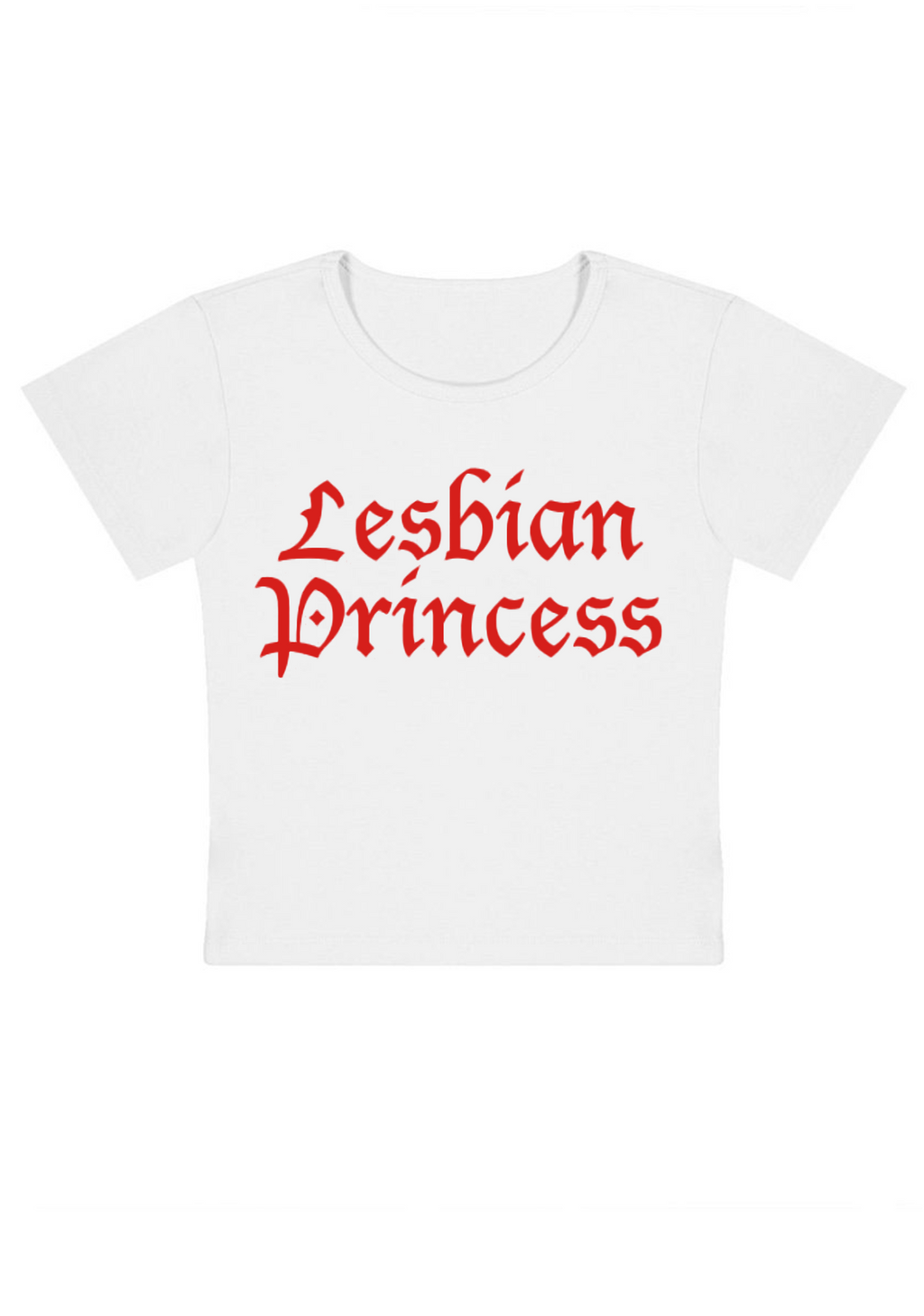 Lesbian Princess Y2K Baby Tee