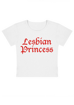 Lesbian Princess Y2K Baby Tee