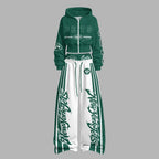 New York Jets Zip-up hooded jacket and elastic-waist pants set | NFL