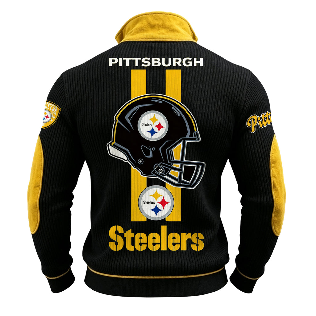 Men’s Pittsburgh Steelers 1/4 Zip Pullover Sweatshirt