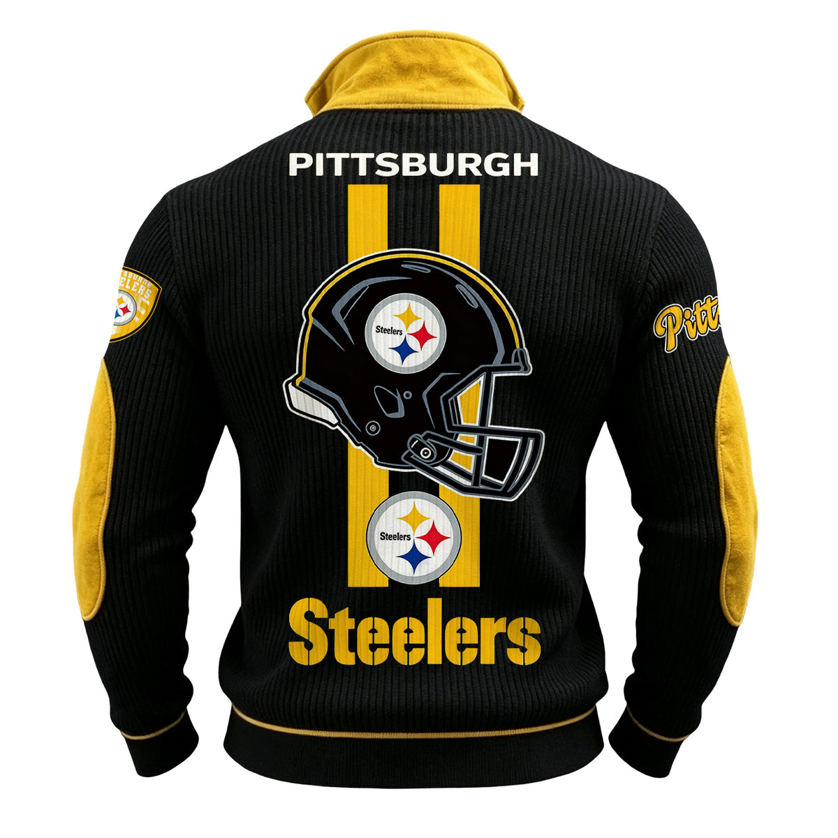Men’s Pittsburgh Steelers 1/4 Zip Pullover Sweatshirt