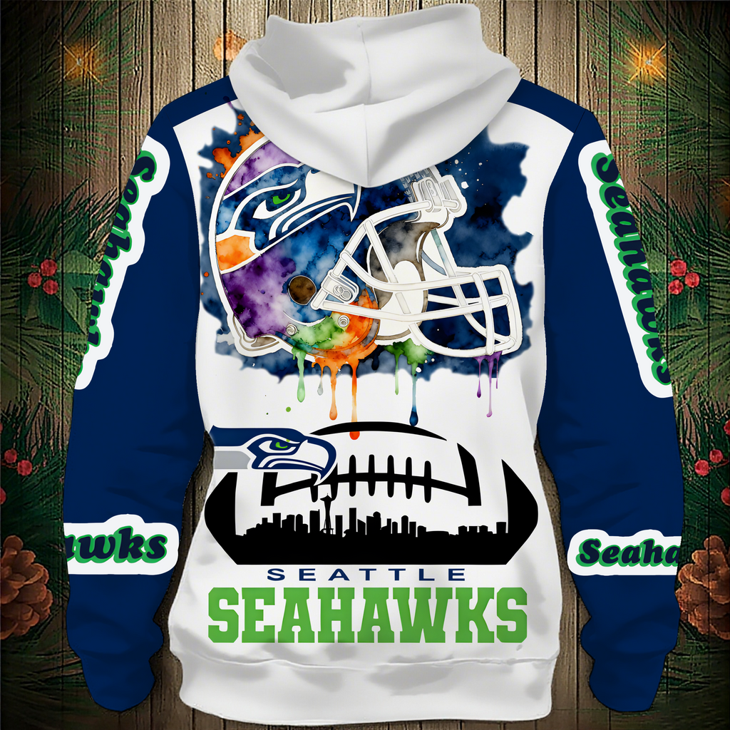 Seattle Seahawks 2026 New 3D Graphic Hoodie