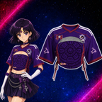 “Sailor Moon” Mesh Short-Sleeve Tube Top Set