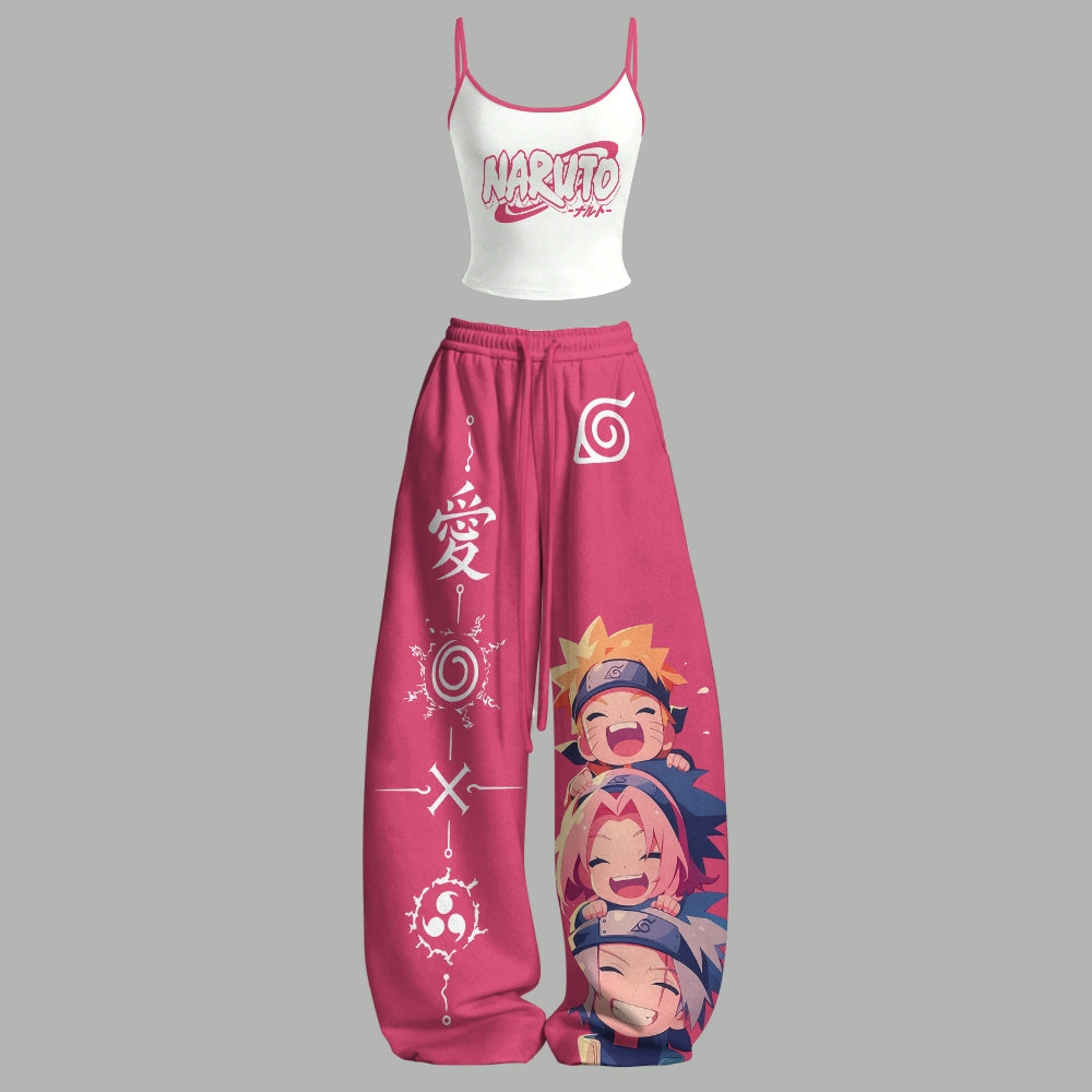 NARUTO Top & Elasticated Trousers Two-Piece Set
