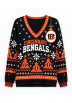 Women’s Cincinnati Bengals Ugly NFL Christmas Sweatshirt