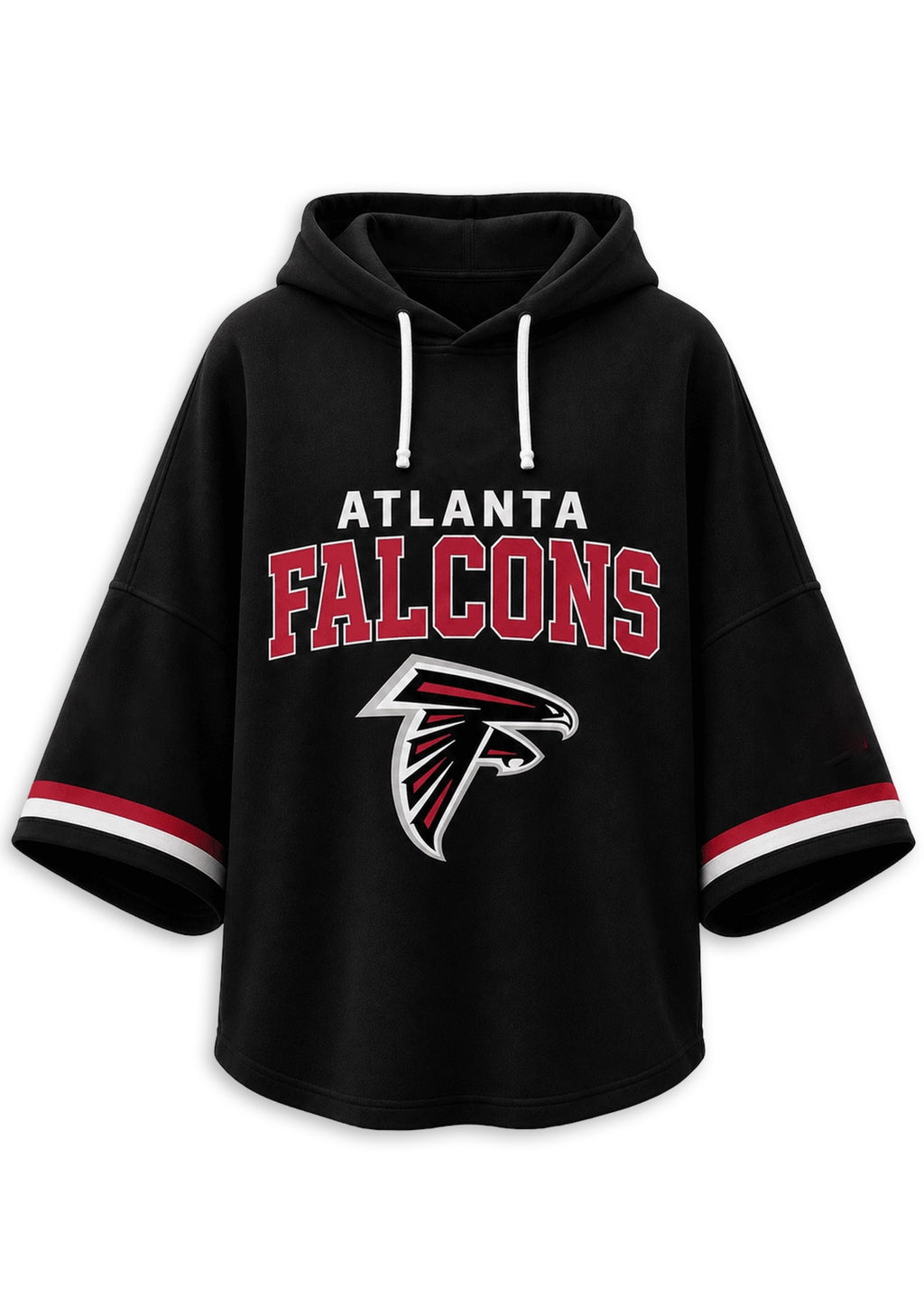 Women’s Atlanta Falcons 3/4 Dolman Sleeve Hoodie