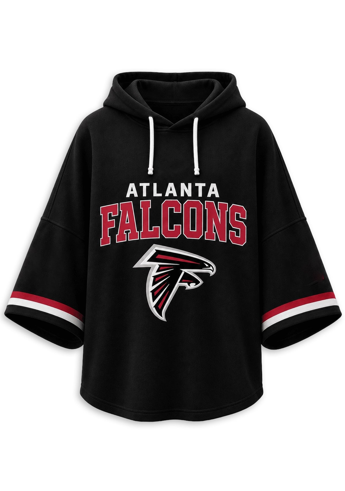 Women’s Atlanta Falcons 3/4 Dolman Sleeve Hoodie