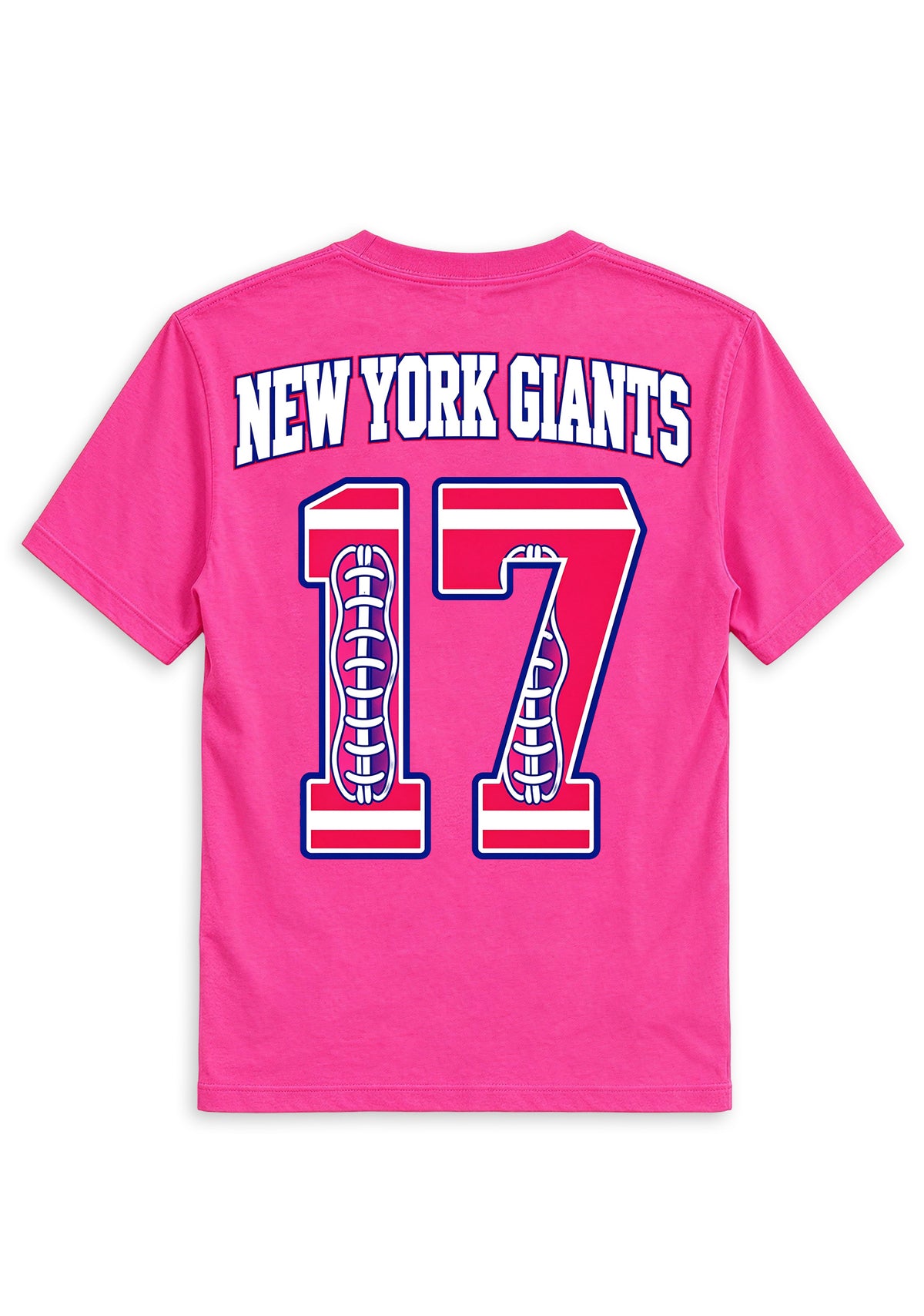 New York Giants Pink Out Tackle Breast Cancer Awareness V-Neck T-Shirt