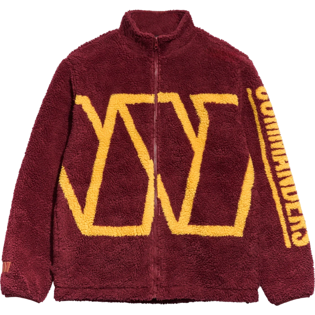 Washington Commanders Full Zip NFL Sherpa Fleece Jacket