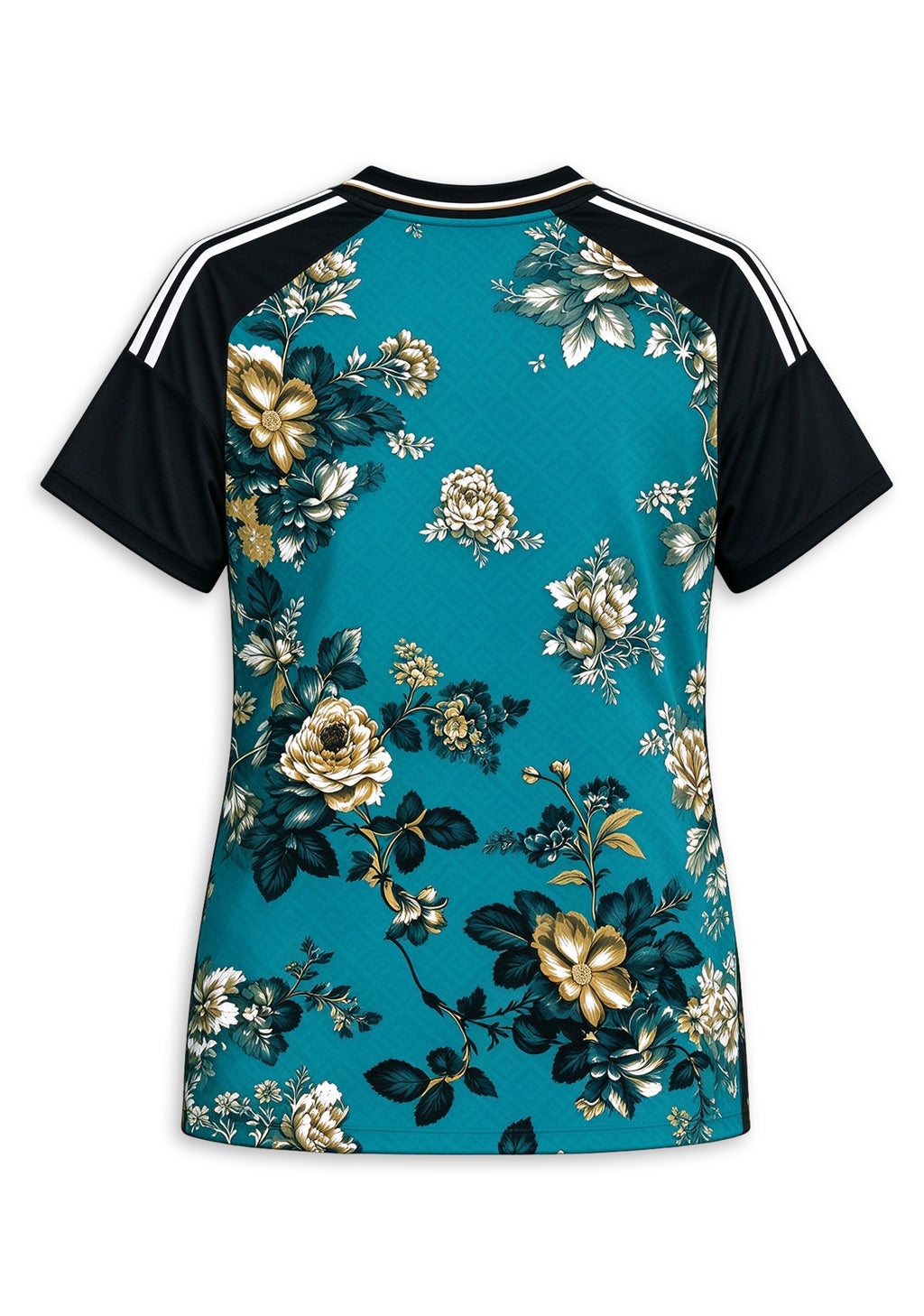Women's Jacksonville Jaguars Floral V-Neck T Shirt