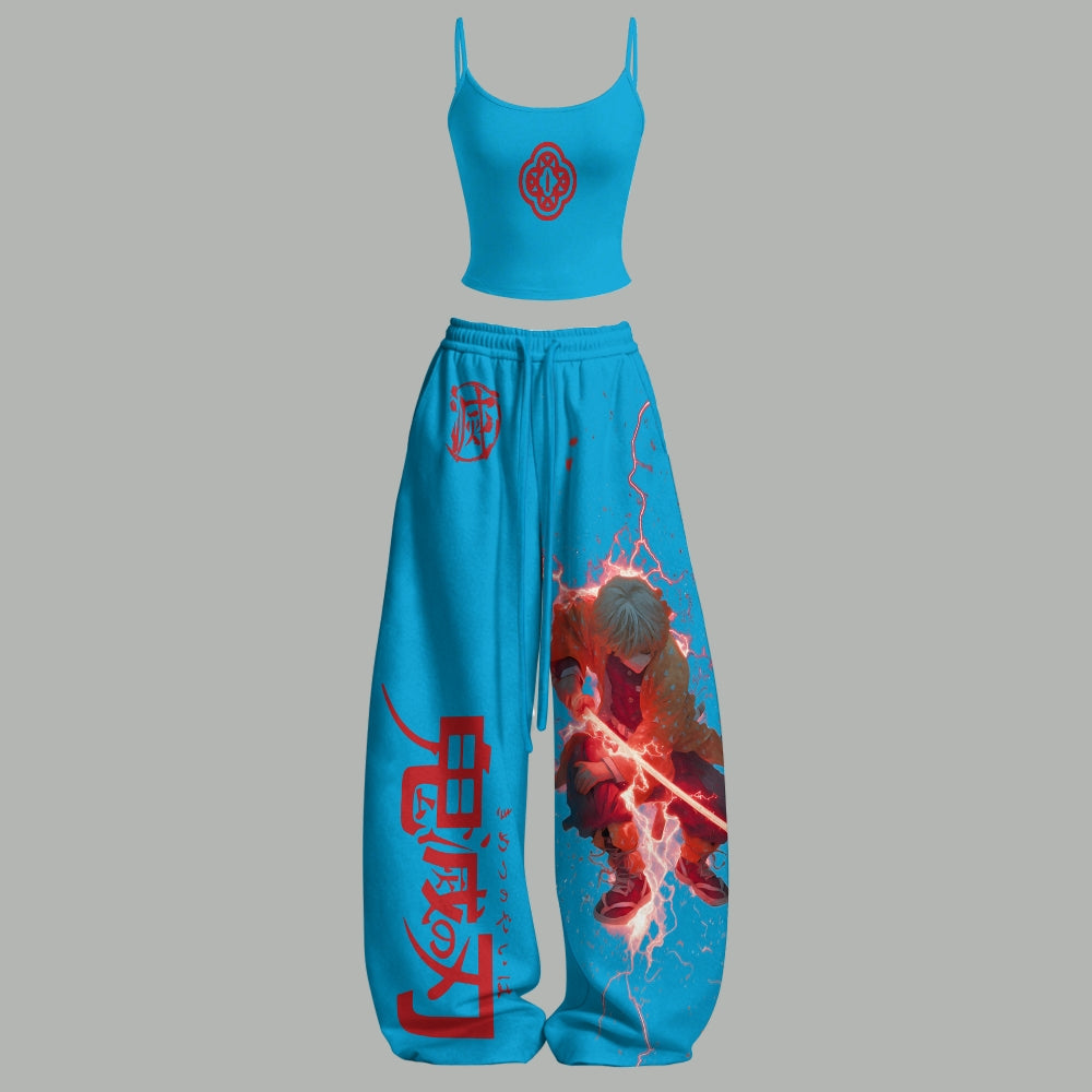 Demon Slayer Top & Elasticated Trousers Two-Piece Set Main image
