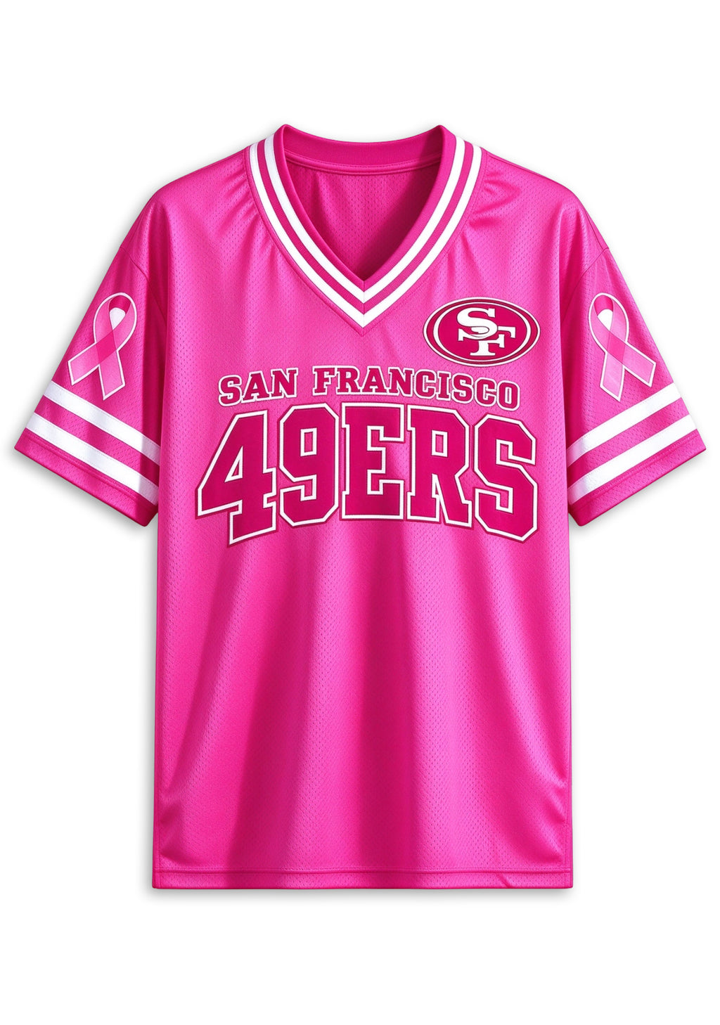 Women San Francisco 49ers Breast Cancer Awareness Pink Football Jersey