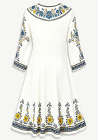 Los Angeles Chargers Boho Floral Game‑Day Midi Dress