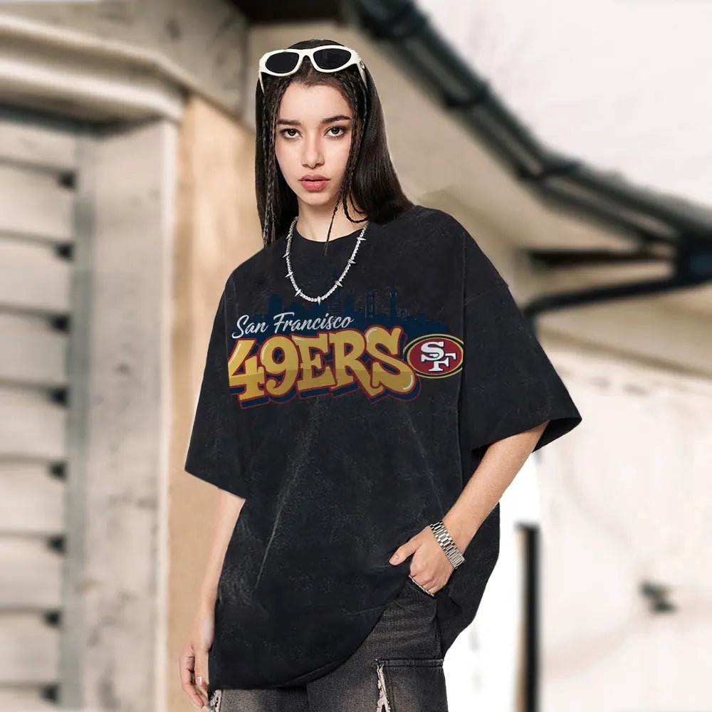 San Francisco 49ers Unisex Vintage Washed T-shirt