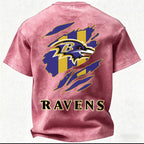 Baltimore Ravens Printed Unisex 100% Pure Cotton Washed T-Shirt