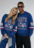 New York Giants Vintage Football Helmet Graphic Crewneck Sweatshirt