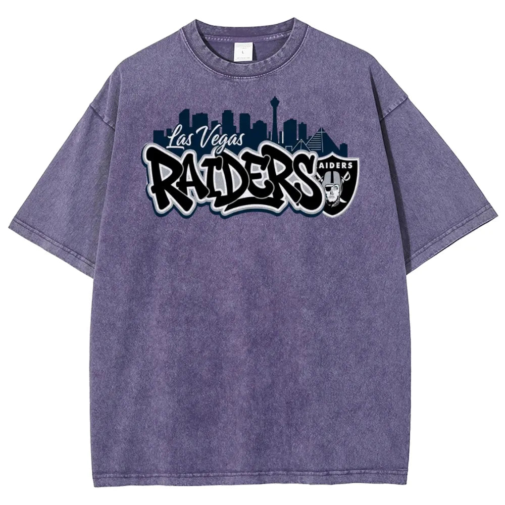 Las Vegas Raiders Unisex Vintage Washed T-shirts