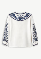 Women Tennessee Titans Floral Printed V-Neck Long Sleeve Shirt