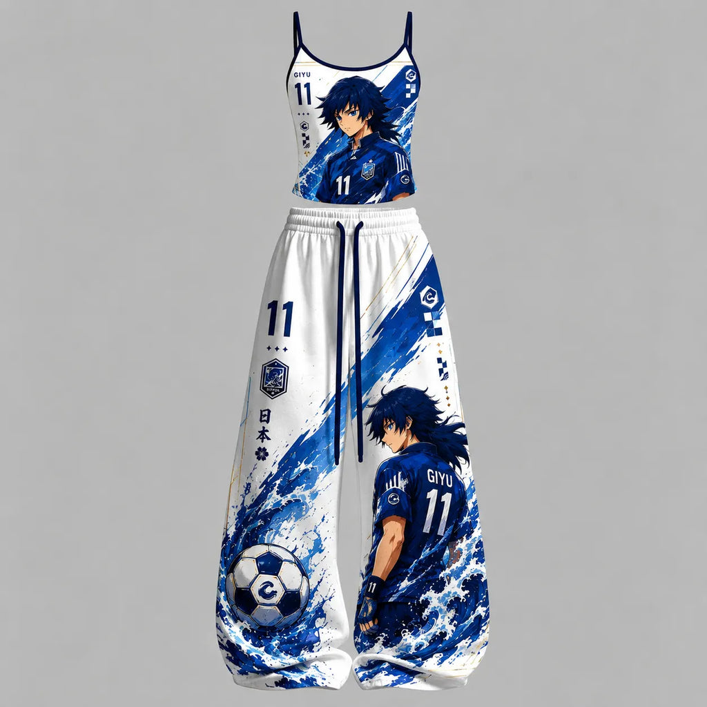 Demon Slayer Soccer Suspender Set