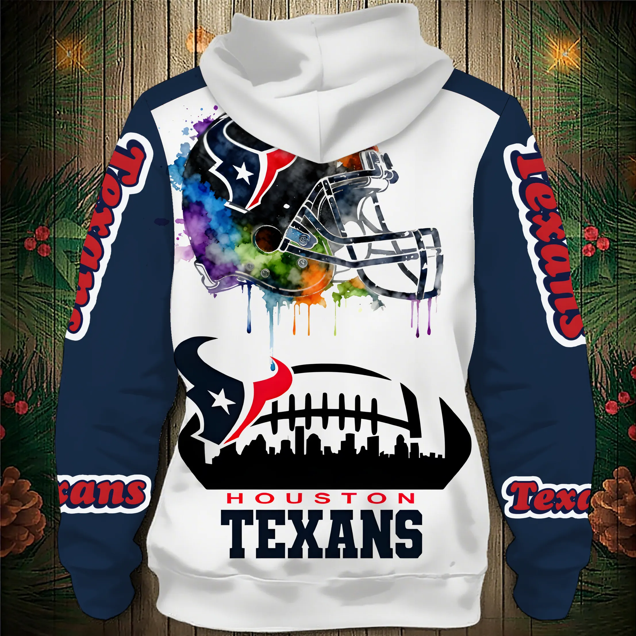 Houston Texans 2026 New 3D Graphic Hoodie Secondary image
