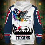 Houston Texans 2026 New 3D Graphic Hoodie