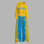Los Angeles Chargers Zip-up hooded jacket and elastic-waist pants set | NFL