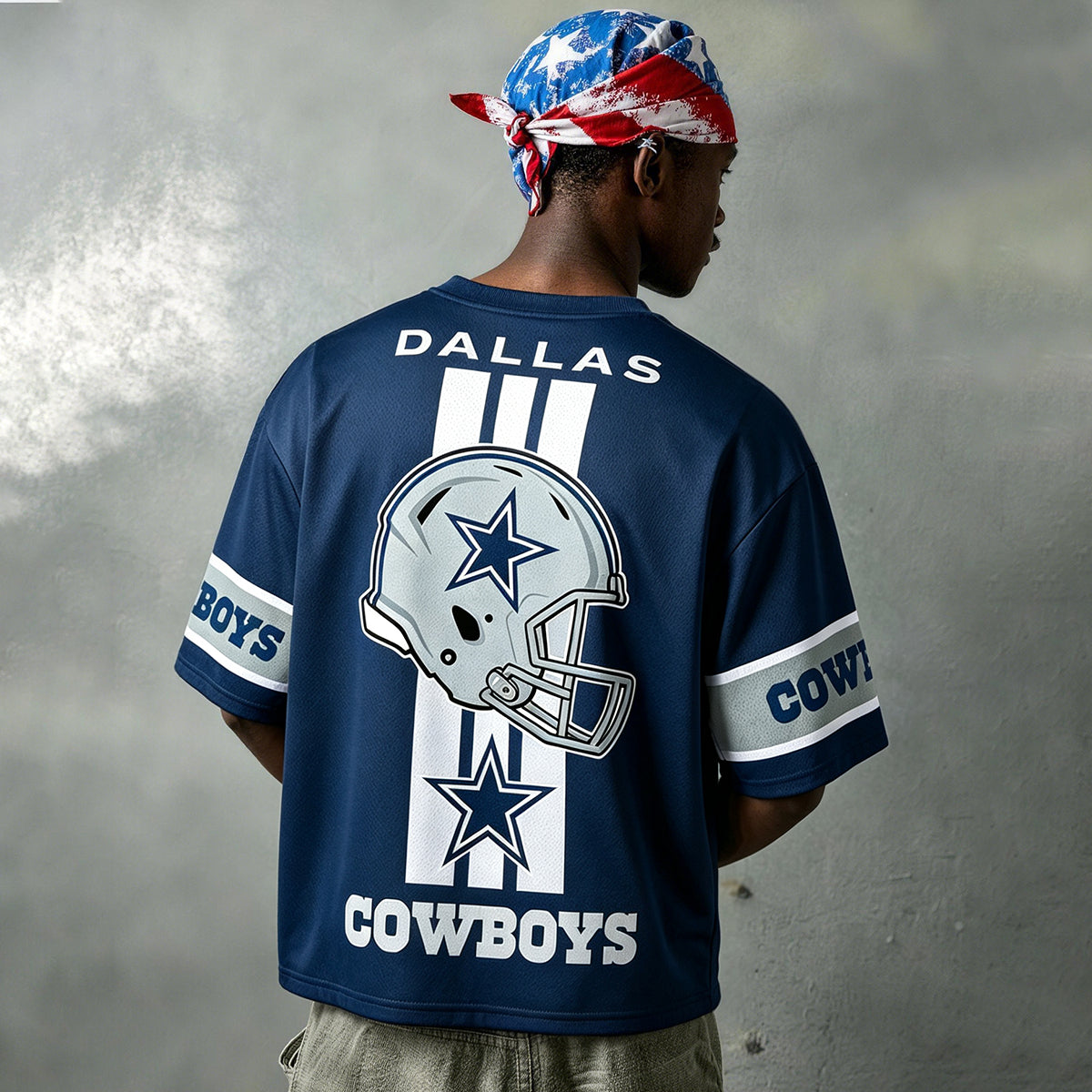 Dallas Cowboys Star & Helmet Graphic Jersey Shirts Main image