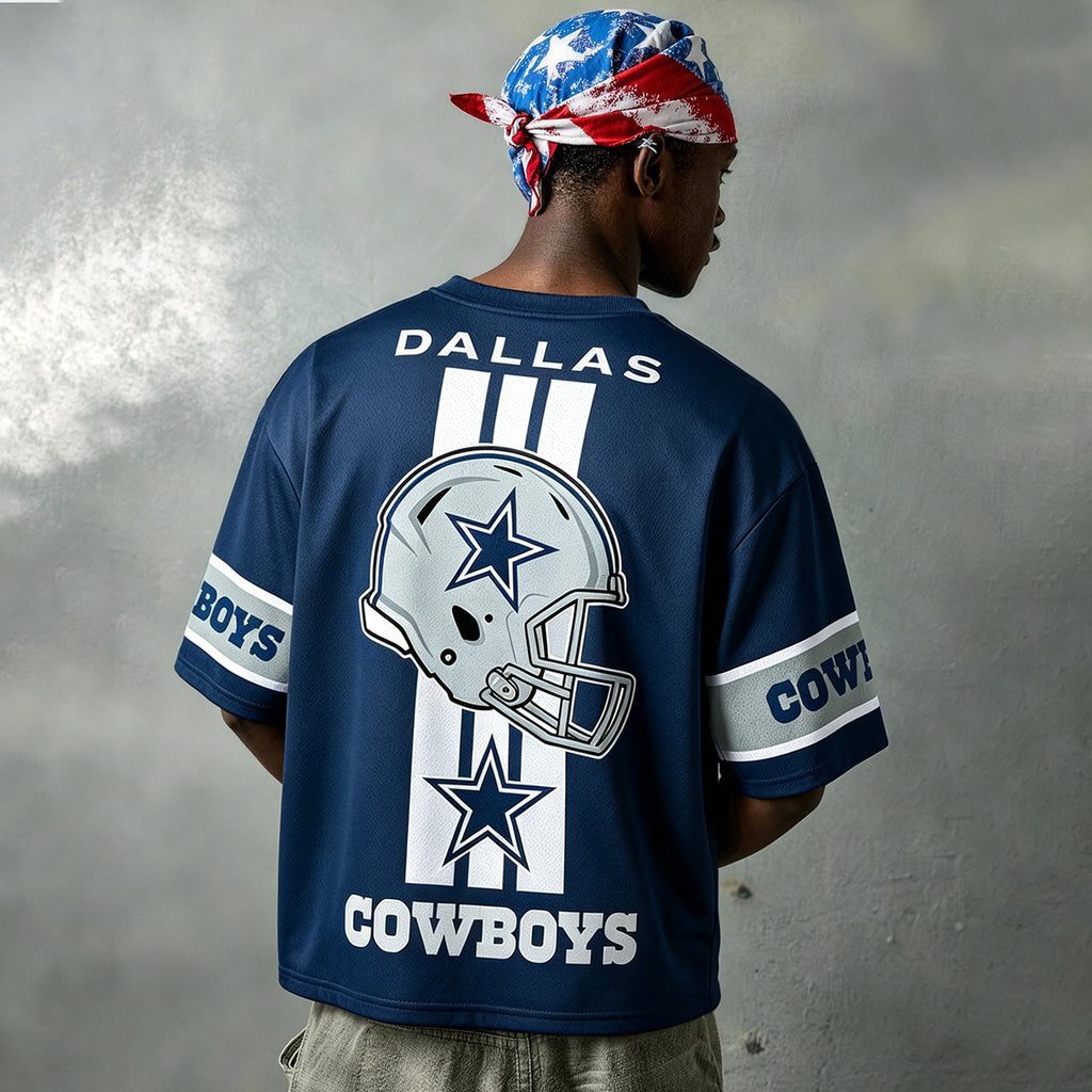 Dallas Cowboys Star & Helmet Graphic Jersey Shirts