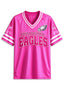 Women Philadelphia Eagles Breast Cancer Awareness Pink Football Jersey
