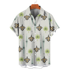 New Orleans Saints Fleur-de-lis Dandelion Hawaiian Shirt