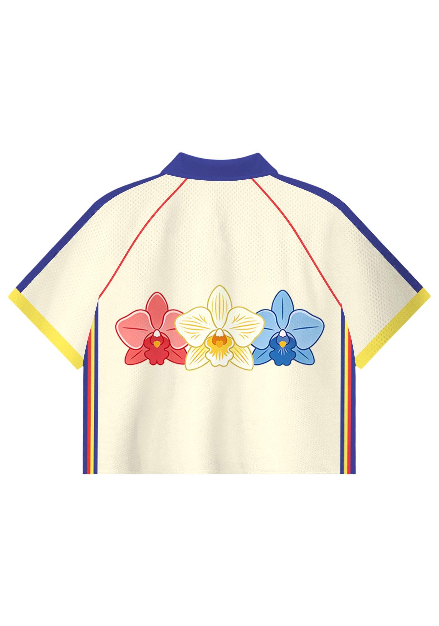 I Love Colombia Flag Heart Crop Collared Soccer Jersey