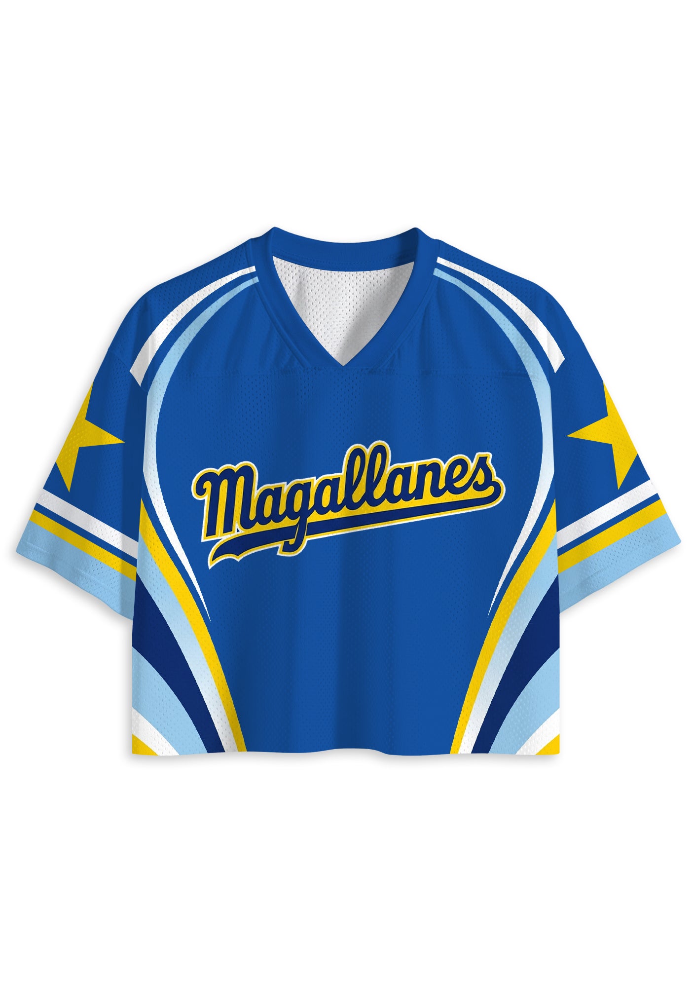 Magallanes Venezuelan Baseball Game Day Cropped Jersey Shirt Secondary image