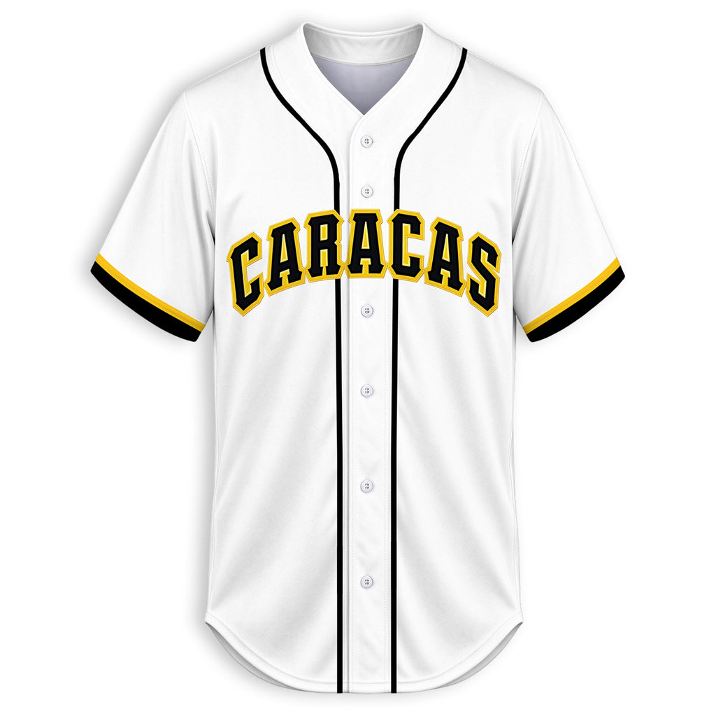 Men’s Caracas Leones Button Down Baseball Shirt