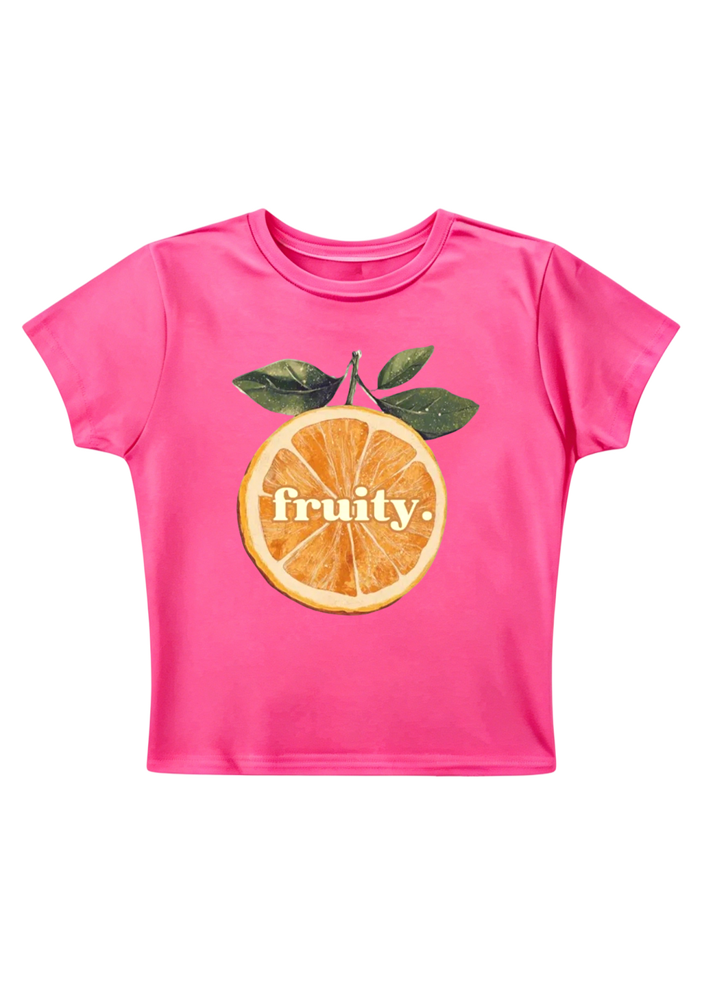 Fruity Pride Orange Y2K Baby Tee
