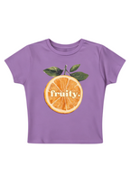 Fruity Pride Orange Y2K Baby Tee