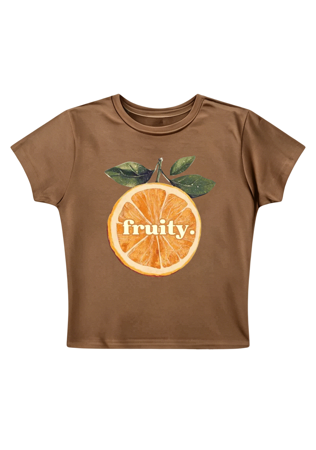 Fruity Pride Orange Y2K Baby Tee