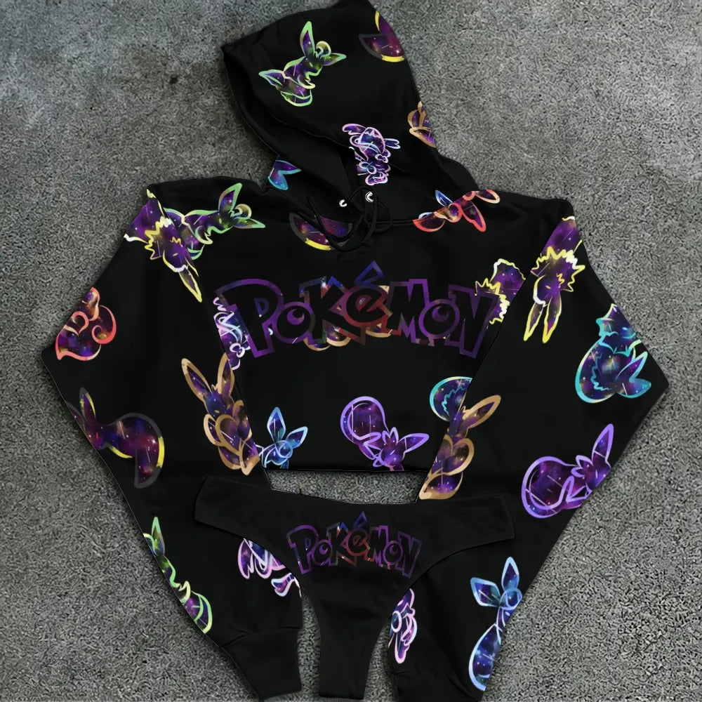 "Pokémon" Women's Hooded Thicken Suit Set