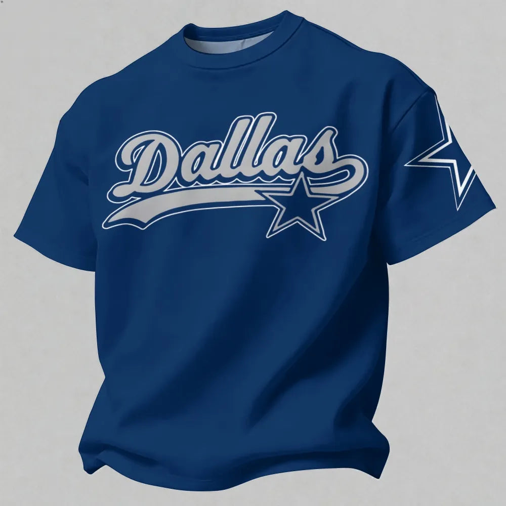 "Dallas Cowboys" Printed Oversized Unisex T-shirt